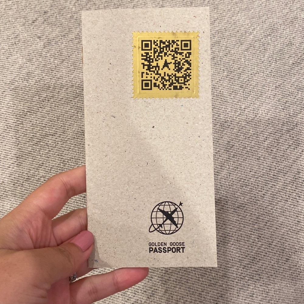 Authentic golden goose passport